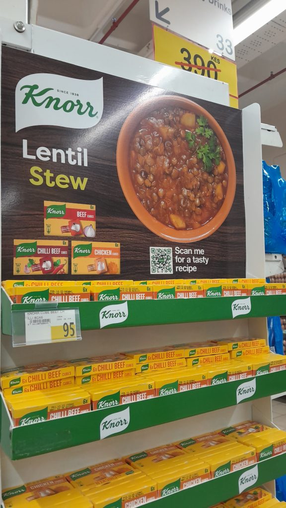 Knorr soup image at a retail store